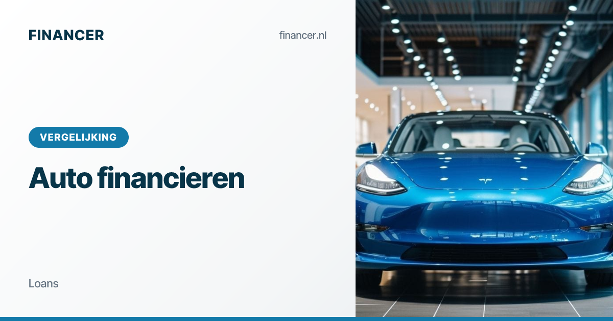 Auto financieren 2026 | Vergelijk de laagste rente | Financer